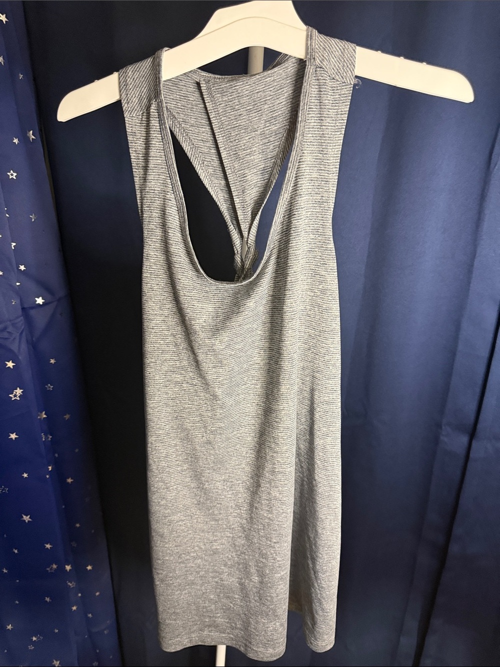 Champion Grey Ribbed Racerback Tank Top